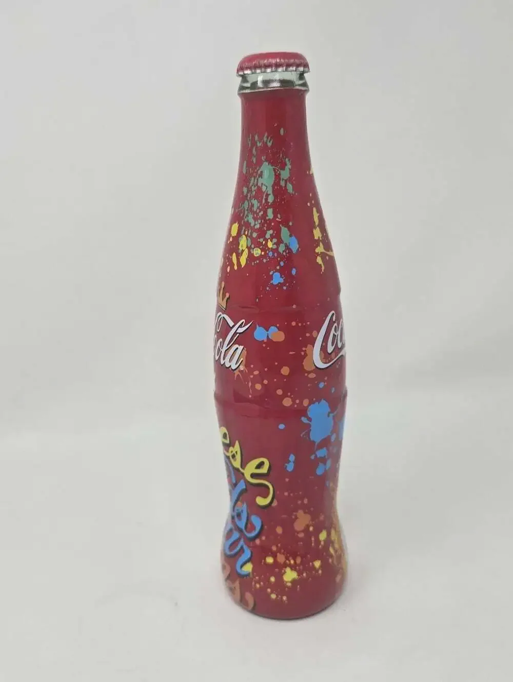 Ltd Edition Coca Cola Glass Bottle These Kids Wear Crowns Band Joe Porter RARE